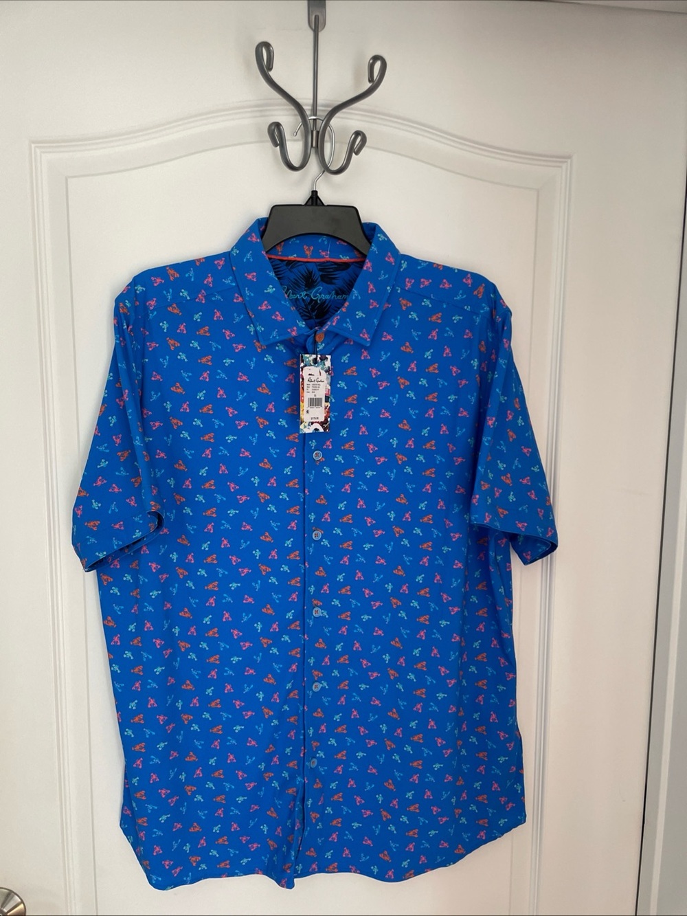 ROBERT GRAHAM LOBSTER ROLL NEW MEN'S  CASUAL SHIRT XL $178